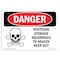 Signmission OSHA Danger Sign, 7" Height, 10" Width, Pesticide Storage Hazardous, Landscape, DS-D-L-1527 OS-DS-D-710-L-1527 - alternate 1